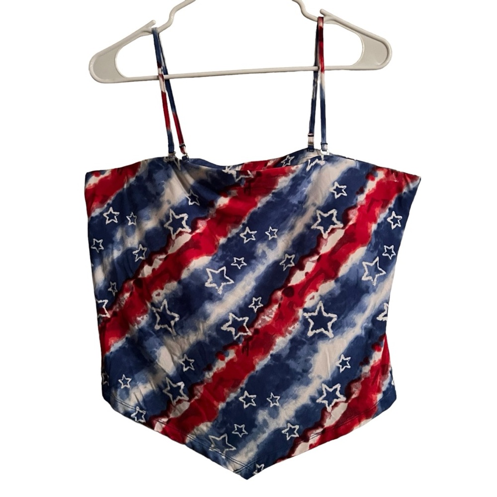 NoBo Tie Dye Star Print Bandanna Tube Top Tank Juniors Size XXXL(21)
